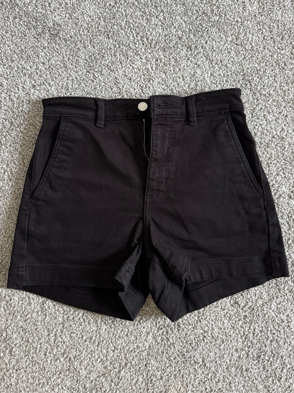 Everlane Black High-Waist Tailored Shorts